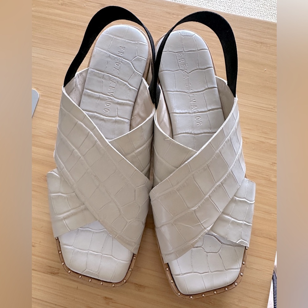 Freda Salvador Ray Sandals, Sand Color, in Size 7